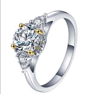 Moissanite ring, size 10, new
